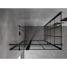 Mexen Mist T kabina prysznicowa uchylna lewa 80 x 90 cm, czarna kratka, czarna - 8A4T-080-090-70-77-L