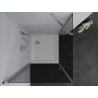 Mexen Pretoria kabina prysznicowa uchylna 80 x 80 cm, grafit , chrom + brodzik Flat - 852-080-080-01-40-4010