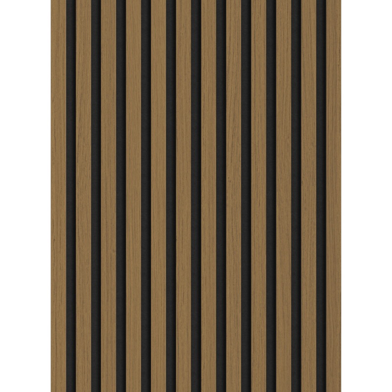 Mexen Lam-F próbka lameli ściennych akustycznych, filc 8 mm, fornir techniczny, Teak Złocisty - S105-014-S
