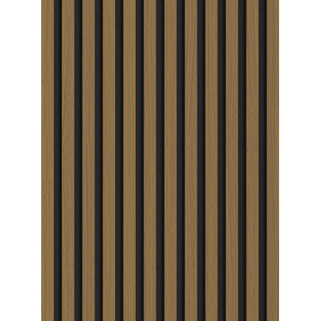 Mexen Lam-F próbka lameli ściennych akustycznych 275 x 30 cm, filc 8 mm, fornir techniczny, Teak Złocisty - S105-014-S