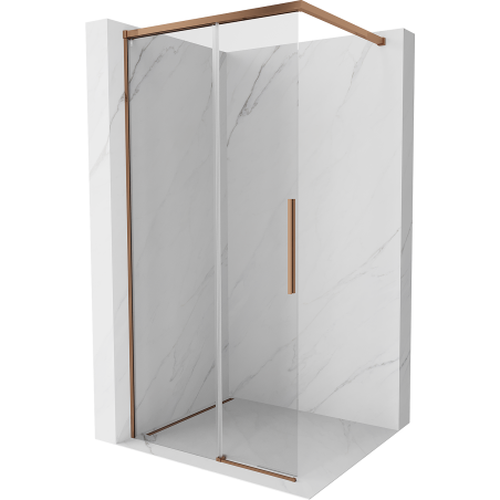 Mexen Rox ścianka prysznicowa Walk-in 105 x 200 cm, transparent 8 mm, różowe złoto - 8C2-105-003-60-00