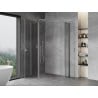 Mexen Mist Duo kabina prysznicowa uchylna 80 x 70 cm, transparent, chrom - 8A4-080-070-01-00