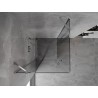Mexen Mist Duo kabina prysznicowa uchylna 75 x 75 cm, transparent, chrom - 8A4-075-075-01-00