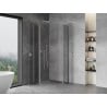 Mexen Mist Duo kabina prysznicowa uchylna 80 x 80 cm, transparent, chrom - 8A4-080-080-01-00
