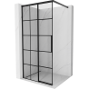 Mexen Rox ścianka prysznicowa Walk-in lewa 70 x 200 cm, czarna kratka 8 mm, czarna - 8C2-070-003-70-77-L