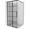 Mexen Rox ścianka prysznicowa Walk-in lewa 80 x 200 cm, czarna kratka 8 mm, czarna - 8C2-080-003-70-77-L