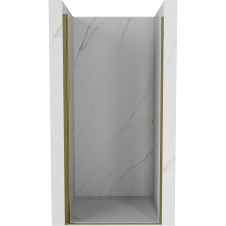 Mexen Pretoria drzwi prysznicowe uchylne 100 cm, transparent, złote - 852-100-000-50-00