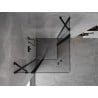 Mexen Mist Duo kabina prysznicowa uchylna 70 x 70 cm, transparent, czarna - 8A4-070-070-70-00