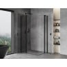 Mexen Mist Duo kabina prysznicowa uchylna 80 x 70 cm, transparent, czarna - 8A4-080-070-70-00