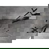 Mexen Mist Duo kabina prysznicowa uchylna 115 x 70 cm, transparent, czarna - 8A4-115-070-70-00