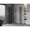Mexen Mist Duo kabina prysznicowa uchylna 80 x 75 cm, transparent, czarna - 8A4-080-075-70-00