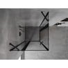 Mexen Mist Duo kabina prysznicowa uchylna 85 x 85 cm, czarna ramka, czarna - 8A4-085L-085P-70-70