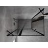 Mexen Mist Duo kabina prysznicowa uchylna 100 x 95 cm, czarna ramka, czarna - 8A4-100L-095P-70-70