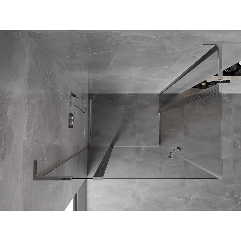 Mexen Mist L Duo kabina prysznicowa uchylna 120 x 105 cm, transparent, chrom - 8A4L-120-105-01-00