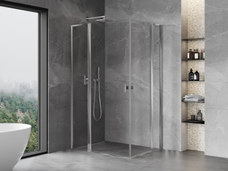 Mexen Mist L Duo kabina prysznicowa uchylna 120 x 110 cm, transparent, chrom - 8A4L-120-110-01-00
