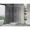 Mexen Mist L Duo kabina prysznicowa uchylna 115 x 115 cm, transparent, chrom - 8A4L-115-115-01-00