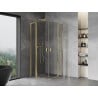 Mexen Mist L Duo kabina prysznicowa uchylna 95 x 95 cm, transparent, złota - 8A4L-095-095-50-00