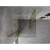 Mexen Mist L Duo kabina prysznicowa uchylna 100 x 100 cm, transparent, złota szczotkowana - 8A4L-100-100-55-00