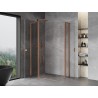 Mexen Mist L Duo kabina prysznicowa uchylna 105 x 95 cm, transparent, miedź szczotkowana - 8A4L-105-095-65-00