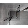 Mexen Mist L Duo kabina prysznicowa uchylna 90 x 90 cm, transparent, czarna - 8A4L-090-090-70-00