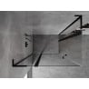 Mexen Mist L Duo kabina prysznicowa uchylna 115 x 105 cm, transparent, czarna - 8A4L-115-105-70-00