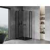 Mexen Mist L Duo kabina prysznicowa uchylna 120 x 120 cm, transparent, czarna - 8A4L-120-120-70-00