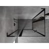 Mexen Mist L Duo kabina prysznicowa uchylna 115 x 90 cm, czarna ramka, czarna - 8A4L-115L-090P-70-70