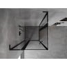 Mexen Mist L Duo kabina prysznicowa uchylna 95 x 95 cm, czarna ramka, czarna - 8A4L-095L-095P-70-70