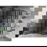 Mexen Mist L Duo kabina prysznicowa uchylna 120 x 90 cm, czarna kratka, czarna - 8A4L-120L-090P-70-77