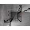 Mexen Mist L Duo kabina prysznicowa uchylna 120 x 120 cm, czarna kratka, czarna - 8A4L-120L-120P-70-77