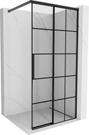 Mexen Rox ścianka prysznicowa Walk-in prawa 95 x 200 cm, czarna kratka 8 mm, czarna - 8C2-095-003-70-77-P