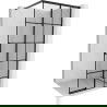 Mexen Rox ścianka prysznicowa Walk-in prawa 100 x 200 cm, czarna kratka 8 mm, czarna - 8C2-100-003-70-77-P