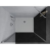 Mexen Pretoria kabina prysznicowa uchylna 100 x 120 cm, grafit, chrom + brodzik Flat - 852-100-120-01-40-4010