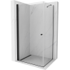 Mexen Pretoria kabina prysznicowa uchylna 100 x 120 cm, transparent, czarna - 852-100-120-70-00