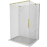 Mexen Rox-3S L kabina prysznicowa 3-ścienna rozsuwana 90 x 80 cm, transparent, złota szczotkowana - 8C2L-090-080-55-00-3S