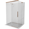 Mexen Rox-3S L kabina prysznicowa 3-ścienna rozsuwana 115 x 80 cm, transparent, różowe złoto - 8C2L-115-080-60-00-3S
