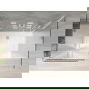 Mexen Omega-3S kabina prysznicowa 3-ścienna, rozsuwana 130x100 cm, transparent, chrom + brodzik Flat - 825-130-100-01-00-3s-4010