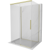 Mexen Rox-3S kabina prysznicowa 3-ścienna rozsuwana 150 x 95 cm, transparent, złota szczotkowana - 8C2-150-095-55-00-3S