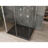 Mexen Omega-3S kabina prysznicowa 3-ścienna, rozsuwana 130x90 cm, transparent, chrom + brodzik Flat - 825-130-090-01-00-3s-4070
