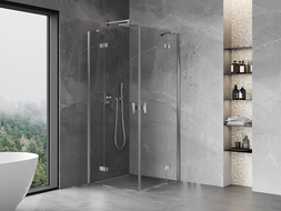 Mexen Mist-H Duo kabina prysznicowa uchylna 70 x 70 cm, transparent, chrom - 8A5-070L-070P-01-00