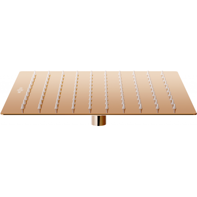 Mexen Slim deszczownica 25 x 25 cm, różowe złoto - 79125-60