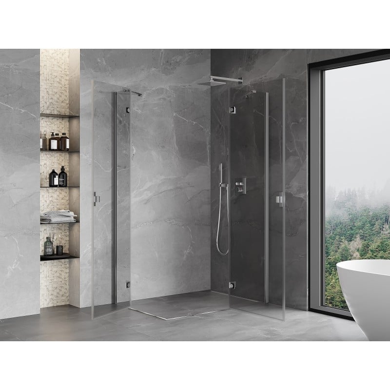 Mexen Mist-H Duo kabina prysznicowa uchylna prawa 85 x 115 cm, transparent, chrom - 8A5-085L-115P-01-00