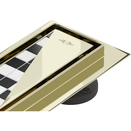 Mexen Flat 360° M13 odpływ liniowy obrotowy 2w1 50 cm, złoty - 1510050-40