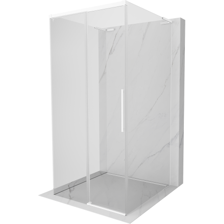 Mexen Rox-3S L kabina prysznicowa 3-ścienna rozsuwana 95 x 95 cm, transparent, biała - 8C2L-095-095-20-00-3S