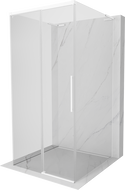 Mexen Rox-3S L kabina prysznicowa 3-ścienna rozsuwana 95 x 95 cm, transparent, biała - 8C2L-095-095-20-00-3S
