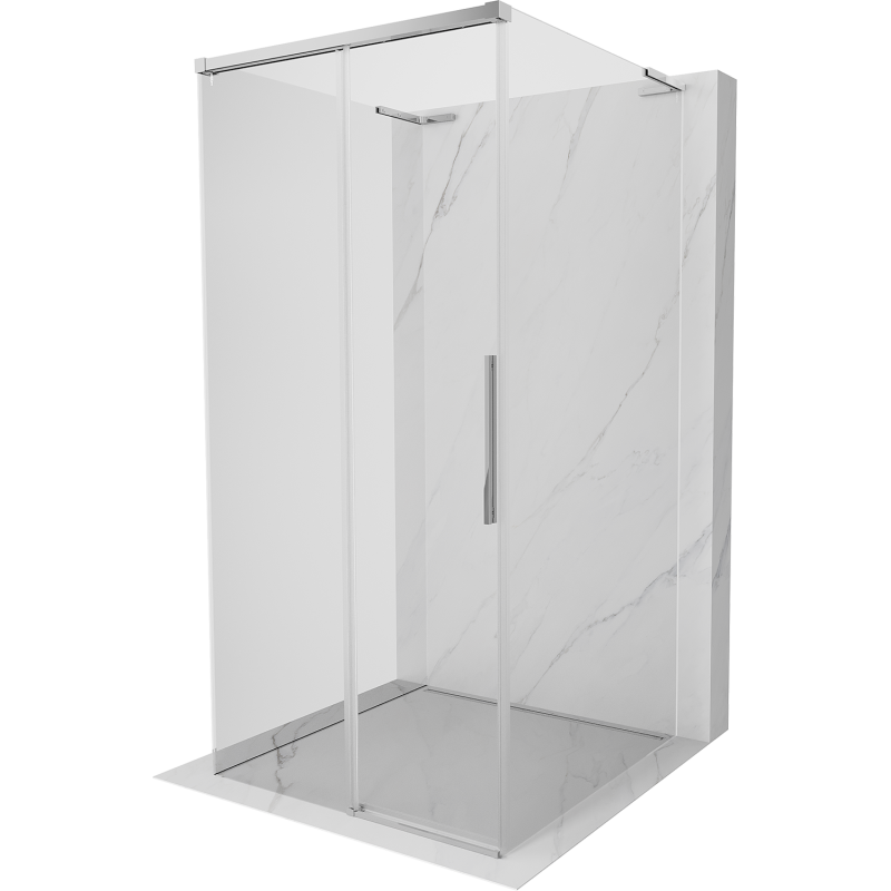 Mexen Rox-3S L kabina prysznicowa 3-ścienna rozsuwana 120 x 120 cm, transparent, chrom - 8C2L-120-120-01-00-3S