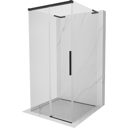Mexen Rox-3S L kabina prysznicowa 3-ścienna rozsuwana 95 x 95 cm, transparent, czarna - 8C2L-095-095-70-00-3S