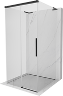 Mexen Rox-3S L kabina prysznicowa 3-ścienna rozsuwana 95 x 95 cm, transparent, czarna - 8C2L-095-095-70-00-3S