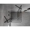 Mexen Mist-H Duo kabina prysznicowa uchylna 75 x 75 cm, transparent, czarna - 8A5-075L-075P-70-00