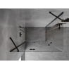 Mexen Mist-H Duo kabina prysznicowa uchylna lewa 100 x 70 cm, transparent, czarna - 8A5-100L-070P-70-00
